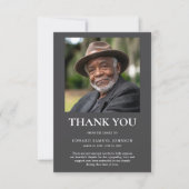 悔やみや弔慰サンキューフォトカード サンキューカード (正面)