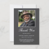 悔やみや弔慰サンキューフォト サンキューカード (正面)