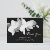 悔やみや弔慰サンキューフラットカード – 蘭 サンキューカード (スタンド正面)