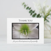 悔やみや弔慰サンキューフラットカード – Amaryllis サンキューカード (スタンド正面)