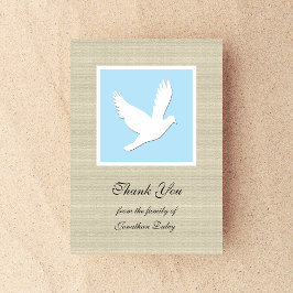 悔やみや弔慰サンキューフラットカード – Dove サンキューカード