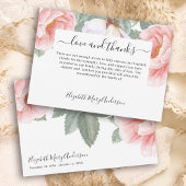 悔やみや弔慰サンキューベリーベリーメントフローラメモリアル サンキューカード