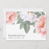 悔やみや弔慰サンキューベリーベリーメントフローラメモリアル サンキューカード (裏面)