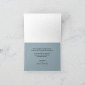 悔やみや弔慰サンキューマウンテンレイクリフレクションノート サンキューカード (内部)