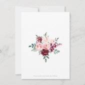 悔やみや弔慰サンキューメモリアルウォーター色フローラ サンキューカード (裏面)