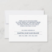 悔やみや弔慰サンキューメモリアルサンセット海ビーチ サンキューカード (裏面)