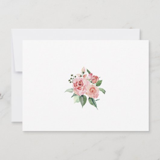 悔やみや弔慰サンキューメモリアルピンクフローラPHOT) サンキューカード (裏面)