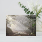 悔やみや弔慰サンキューメモリアルフォレストサンフォト サンキューカード (スタンド正面)