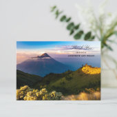 悔やみや弔慰サンキューメモリアルマウンテンフォト サンキューカード (スタンド正面)