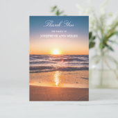 悔やみや弔慰サンキューメモリアル海サンセットビーチ サンキューカード (スタンド正面)
