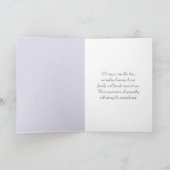 悔やみや弔慰サンキューラベンダー縁ど カード (内部)