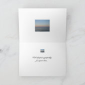 悔やみや弔慰サンセットウィリアムペン引用文 カード (内部)