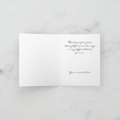 悔やみや弔慰サンセットサンキューカード サンキューカード (内部)