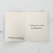 悔やみや弔慰サンビームインウィンターフォレスト カード (内部)