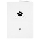 悔やみや弔慰サンビームドイツ羊飼い犬の詩カード (裏面)