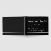 悔やみや弔慰シンプルと悲しみのゲストブック ゲストブック (全面)