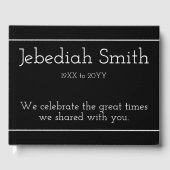 悔やみや弔慰シンプルと悲しみのゲストブック ゲストブック (正面)