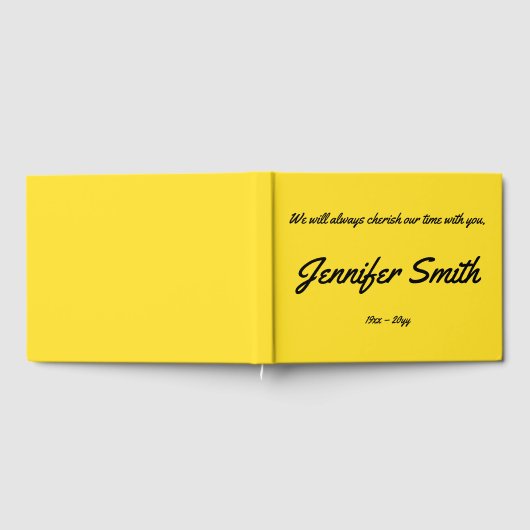 悔やみや弔慰シンプルの基本ゲストブック ゲストブック (全面)