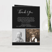 悔やみや弔慰シンプル写真葬儀プログラム プログラム (裏面)