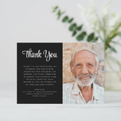 悔やみや弔慰スエレガントクリプト写真の葬儀 サンキューカード (スタンド正面)