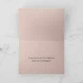 悔やみや弔慰スペインのピンク牡丹 カード (内部)