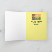 悔やみや弔慰タイムオブロスサンシャインバースレイクサンセット カード (内部)