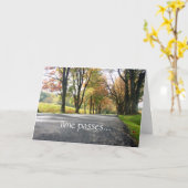 悔やみや弔慰タイムパスカード カード (黄色い花)