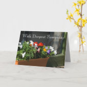 悔やみや弔慰テンプレートカード カード (黄色い花)