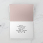 悔やみや弔慰デイジーと雨滴 カード (内部)