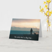 悔やみや弔慰ドッグカード カード (黄色い花)