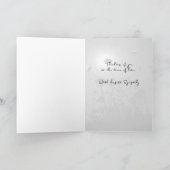 悔やみや弔慰ネイビーライトオブホープ カード (内部)