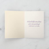 悔やみや弔慰ネオンミュージカルノート カード (内部)