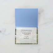 悔やみや弔慰ノート山、ワイルドフラワーありがとう サンキューカード (内部)