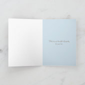 悔やみや弔慰ハミングバードとマグノリアの花 カード (内部)