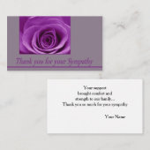 悔やみや弔慰バラ エンクロージャーカード (正面/裏面)