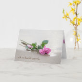 悔やみや弔慰ビーチバラ カード (黄色い花)