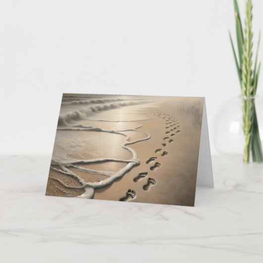 悔やみや弔慰ビーチ機器フットプリント及びシーフオム カード (正面)