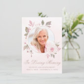 悔やみや弔慰ピンクローズフローラ記念館 サンキューカード (スタンド正面)