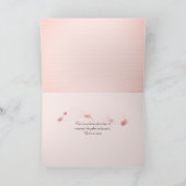 悔やみや弔慰ピンクローズ カード (内部)