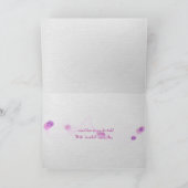 悔やみや弔慰ピンクローゼオンビーチ カード (内部)