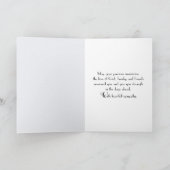 悔やみや弔慰ピンクローゼズオンビーチ カード (内部)