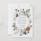 悔やみや弔慰フィールドフラワーズ招待状 招待状 (正面)