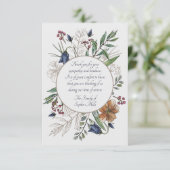 悔やみや弔慰フィールドフラワーズ招待状 招待状 (スタンド正面)