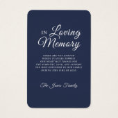 悔やみや弔慰フォトカード (裏面)