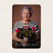 悔やみや弔慰フォトカード (正面)