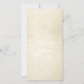 悔やみや弔慰フォトスエレガントクリプト金ゴールド葬儀カード (裏面)