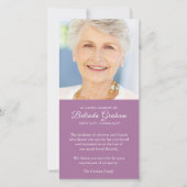 悔やみや弔慰フォト桑葬式サンキューカード サンキューカード (正面)