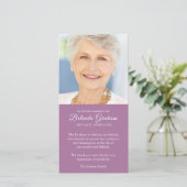 悔やみや弔慰フォト桑葬式サンキューカード サンキューカード (スタンド正面)