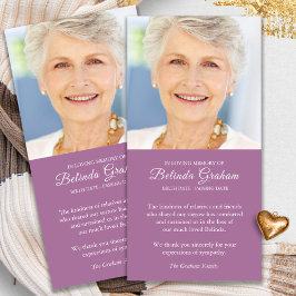 悔やみや弔慰フォト桑葬式サンキューカード サンキューカード