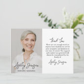 悔やみや弔慰フォト葬儀サンキューカード サンキューカード (スタンド正面)